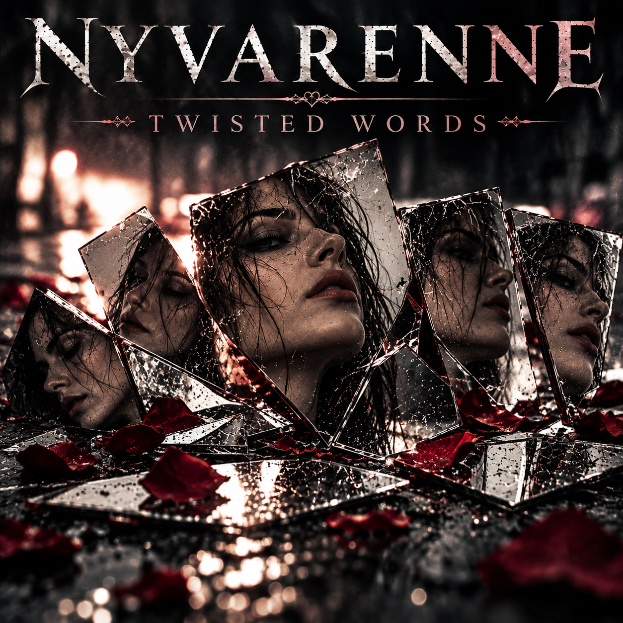 Twisted Words by NYVARENNE – alternative rock single artwork